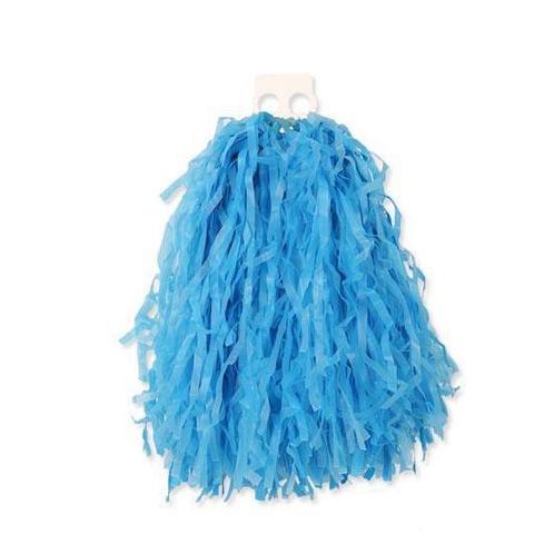 1x Stuks cheerball/pompom blauw met ringgreep 28 cm  - Che.., Hobby en Vrije tijd, Feestartikelen, Verzenden