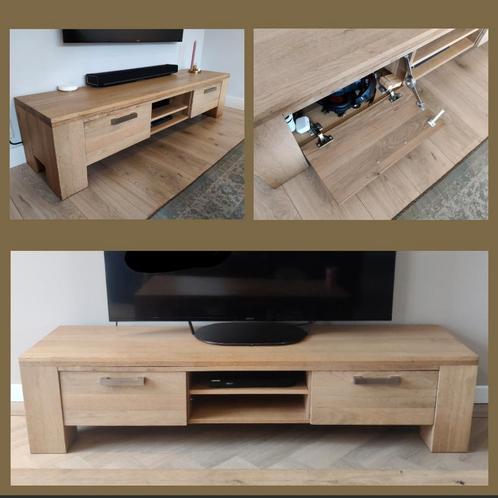 Fisic tv-dressoir / tv-meubel eikenhout 180 x 45 x 42 cm, Huis en Inrichting, Kasten | Televisiemeubels, 25 tot 50 cm, Zo goed als nieuw