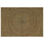 vidaXL Vloerkleed Natuurlijk en Zwart 160 x 230 cm Jute, Huis en Inrichting, Stoffering | Tapijten en Kleden, Verzenden, Nieuw