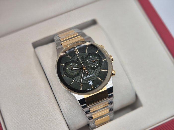 Salvatore Ferragamo - Sapphire Chrono Two-Tone - Zonder, Sieraden, Tassen en Uiterlijk, Horloges | Heren