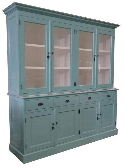 Buffetkast turquoise Haarlo 220cm, Huis en Inrichting, Kasten | Buffetkasten, Ophalen of Verzenden