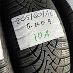 2 x Goodyear UltraGrip 9 205-60-16 Winterbanden 6mm, Gebruikt, 16 inch, Band(en), Personenwagen