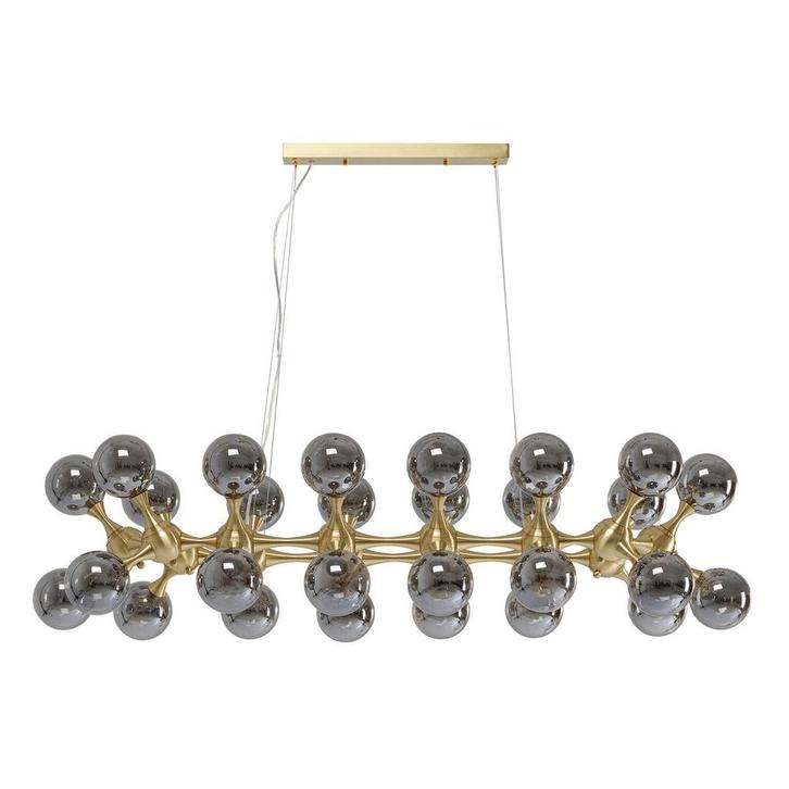 *WOONWINKEL* Kare Design Atomic Balls Grote Hanglamp Goud, Huis en Inrichting, Lampen | Hanglampen, Nieuw, Verzenden
