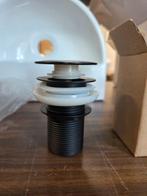 Afvoerplug Wastafel Mat Zwart – Zonder Overloop, Afsluitbaar, Ophalen of Verzenden, Nieuw, Bad