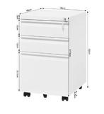 Mobiele Kantoorkast met Slot – 3 Laden – Verrijdbare Ladekas, Verzenden, Nieuw in verpakking