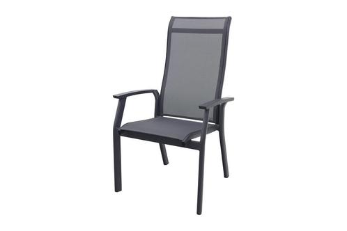 Madino Excellent stapelbare stoel - Antraciet, Tuin en Terras, Tuinstoelen, Nieuw, Overige materialen, Verzenden