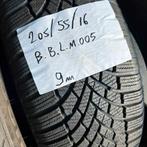 2 x Bridgestone Blizzak LM-005 205-55-16 Winterbanden 9mm, Gebruikt, 16 inch, Band(en), Personenwagen