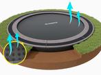 Flat to the ground trampoline North 430 cm grijs, Ophalen of Verzenden, Nieuw