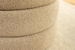 Extravagante gestoffeerde bank VOGUE 115cm taupe bouclé bank, Huis en Inrichting, Ophalen of Verzenden, Nieuw