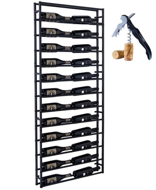 Wijnrek | 24 flessen | Wandmontage  | Rek voor muur | Staal, Huis en Inrichting, Woonaccessoires | Wijnrekken, 75 cm of meer, 15 tot 25 flessen