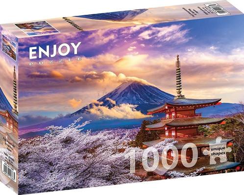 Fuji Mountain in Spring Japan Puzzel (1000 stukjes) | Enjoy, Hobby en Vrije tijd, Denksport en Puzzels, Nieuw, Verzenden