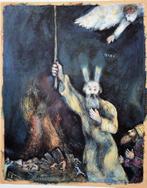 Marc Chagall (1887-1985) - Moïse répandant les ténèbres, Antiek en Kunst