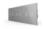 Livolo | Grijs | 2+2+2 | Touch Dimmer | Smart Schakelaar |, Doe-het-zelf en Verbouw, Elektra en Kabels, Ophalen of Verzenden, Nieuw