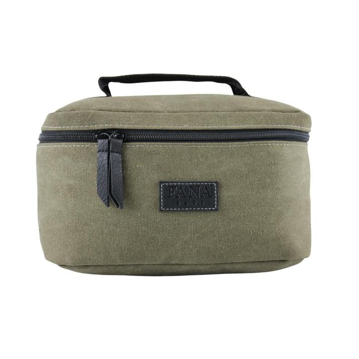 Beautycase Canvas Groen - Toilettas, Sieraden, Tassen en Uiterlijk, Beautycases, Verzenden