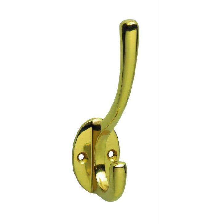 Intersteel Kapstokhaak ovaal - messing gelakt, Huis en Inrichting, Woonaccessoires | Kapstokken, Nieuw, Verzenden
