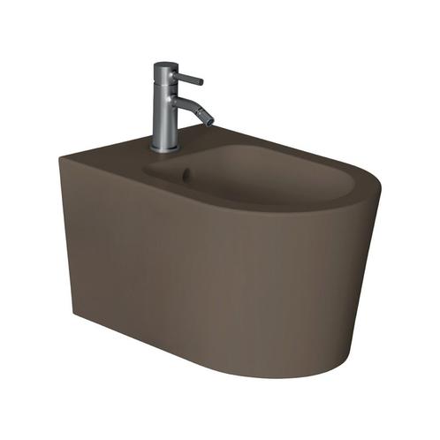 Bidet Salenzi Form Square Mat Donkerbruin (exclusief kraan), Doe-het-zelf en Verbouw, Sanitair, Overige typen, Nieuw, Ophalen of Verzenden