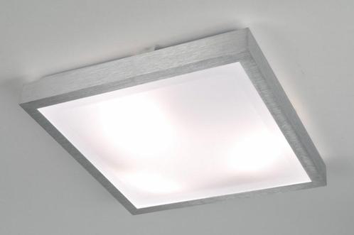 Rietveld Plafondlampen - Wit, Aluminium - Geschuurd Aluminiu, Huis en Inrichting, Lampen | Plafondlampen, Verzenden