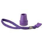 Paarse stokdop met polsbandje voor wandelstok, Diversen, Verpleegmiddelen, Ophalen of Verzenden, Nieuw