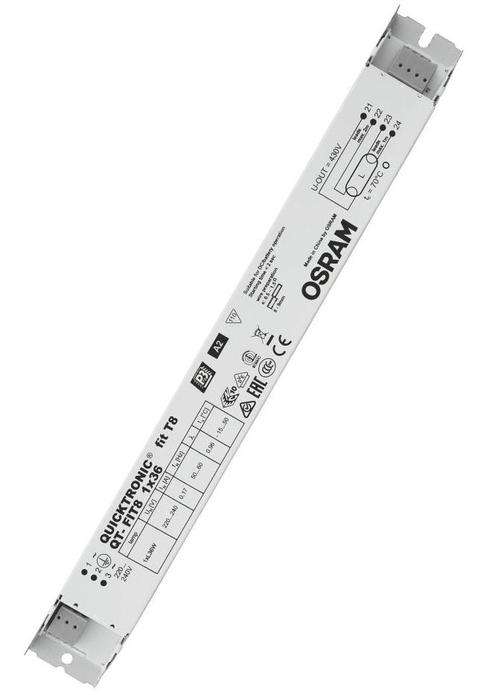 Osram QT-FIT8 1x58-70 | Voorschakelapparaat, Huis en Inrichting, Lampen | Overige, Nieuw, Ophalen of Verzenden