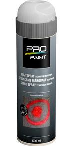 Pro paint krijtspray tijdelijke markering 500 ml, wit, Verzenden, Nieuw