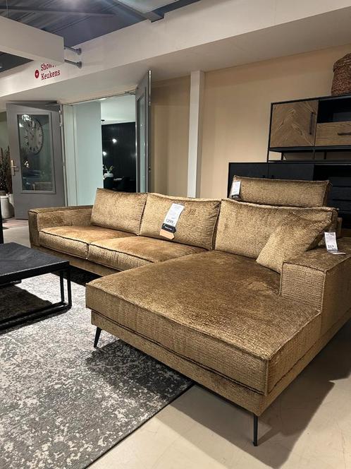 Andelo Hoekbank Rechts Stof Fusion Brandy - Pronto Wonen, Huis en Inrichting, Banken | Bankstellen, 200 tot 250 cm, 150 cm of meer