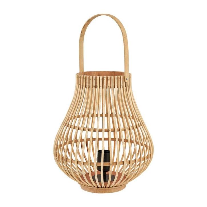 Tafellamp bamboe - ø30x35 cm, Huis en Inrichting, Lampen | Tafellampen, Verzenden