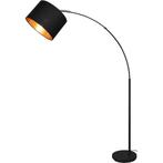 LED Vloerlamp - Trion Corry - E27 Fitting - Rond - Mat Zwart, Ophalen of Verzenden, Nieuw, Metaal