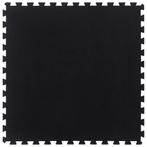vidaXL Rubbertegel 12 mm 100x100 cm zwart, Verzenden, Nieuw