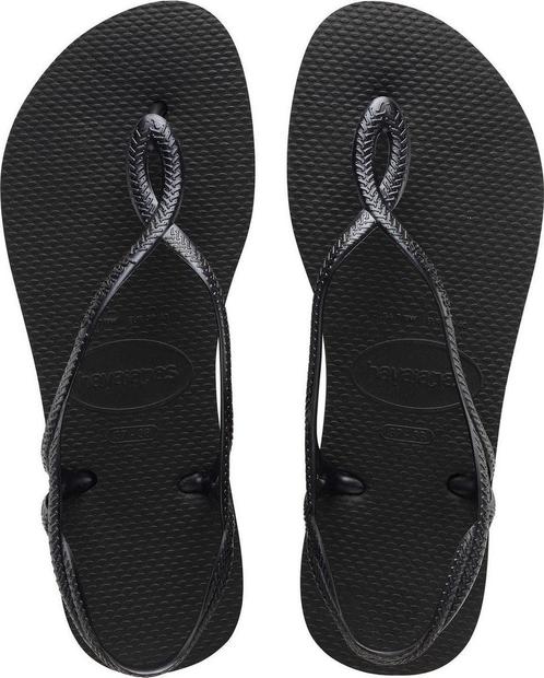 Havaianas Luna Dames Slippers - Zwart - Maat 37/38, Kleding | Dames, Schoenen, Nieuw, Verzenden