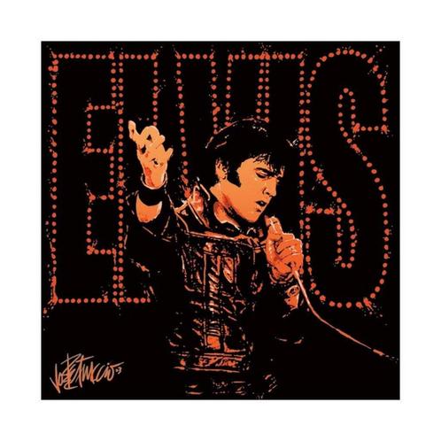 Kunstdruk Elvis Presley 68 40x40cm, Huis en Inrichting, Woonaccessoires | Schilderijen, Tekeningen en Foto's, Nieuw, Verzenden