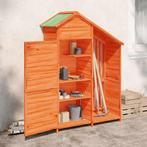 vidaXL Tuinschuur 120x53,5x170 cm massief grenenhout bruin, Tuin en Terras, Tuinhuizen, Verzenden, Nieuw