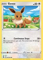 Eevee 205/264 (Fusion Strike), Hobby en Vrije tijd, Verzamelkaartspellen | Pokémon, Ophalen of Verzenden, Nieuw, Losse kaart, Foil