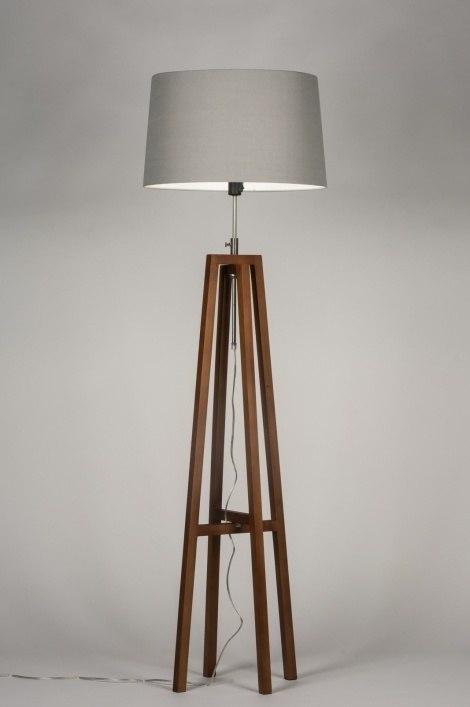 Rietveld Vloerlampen - Grijs - Stof, Hout, Huis en Inrichting, Lampen | Vloerlampen, Verzenden