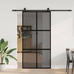 vidaXL Schuifdeur met beslagset 102,5x205 cm gehard glas, Doe-het-zelf en Verbouw, Verzenden, Nieuw