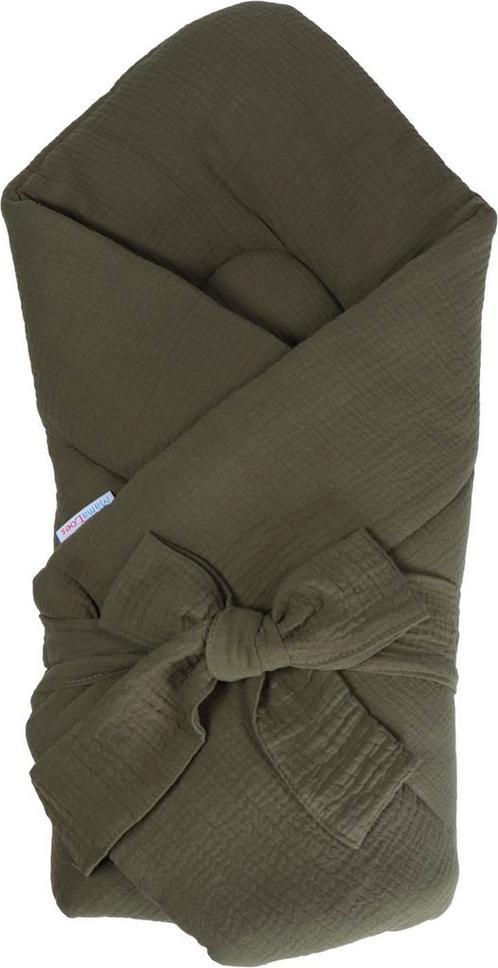 MamaLoes Soft Cotton Groen Wikkeldeken ML020708, Kinderen en Baby's, Badjes en Verzorging, Nieuw, Verzenden
