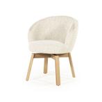 Stoel Eleonora LIVIA Beige *NIEUW* Eetkamerstoel, Hout, Overige kleuren, Nieuw, Scandinavisch