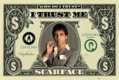 Hole in the Wall Scarface Maxi Poster-Scarface Dollar, Verzamelen, Posters, Nieuw, Ophalen of Verzenden
