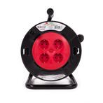 Benson Kabelhaspel - 25 meter - 4 aansluitpunten - Randaa..., Ophalen of Verzenden, Nieuw