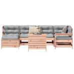 vidaXL 7-delige Loungeset massief douglas vurenhout, Verzenden, Nieuw, Loungeset