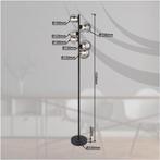 2dekans | Vloerlamp RIHA Glas 155.0cm Mat zwart | Smoked G9, Ophalen of Verzenden, Nieuw