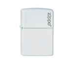 Zippo White met logo - Zippo Regular - Alle Zippo's, Nieuw, Aansteker, Verzenden