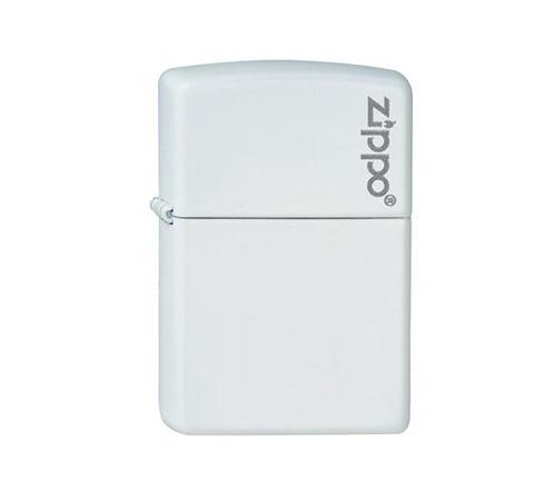 Zippo White met logo - Zippo Regular - Alle Zippo's, Verzamelen, Rookartikelen, Aanstekers en Luciferdoosjes, Aansteker, Nieuw