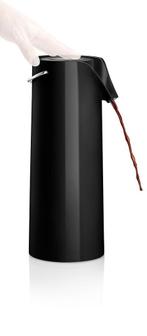 Eva Solo - Thermoskan met Pomp 1,8 liter - Kunststof - Zwart, Verzenden, Zo goed als nieuw