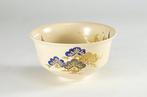 Gold and Silver Pine and Crane Motifs Bowl with Original