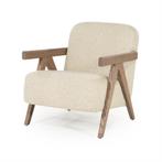 Fauteuil Francis - beige Flou, Huis en Inrichting, Fauteuils, Ophalen of Verzenden, Nieuw
