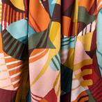Panama-stof abstract geometrisch - multicolor - Textiel -