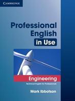 Professional English in Use Engineering book w 9780521734882, Boeken, Zo goed als nieuw, Verzenden