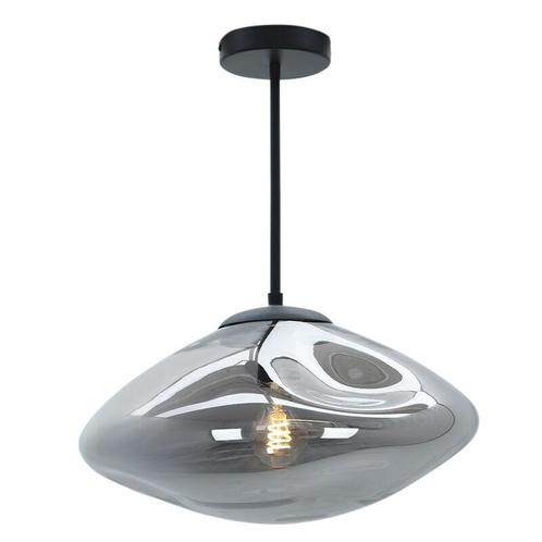 Design plafondlamp grijs, Evita, Huis en Inrichting, Lampen | Plafondlampen, Nieuw, Glas, Ophalen of Verzenden