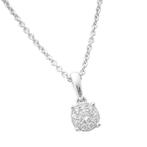 Hanger - 18 karaat Witgoud - 0.17ct. tw. Diamant