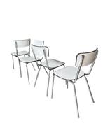 Stoel - Chroom - Set van vier vintage stoelen